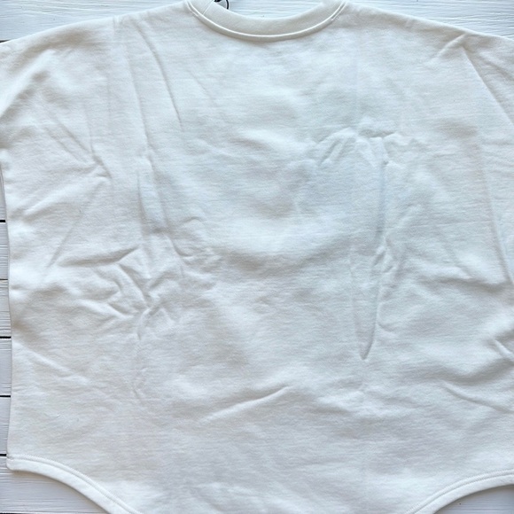 NWT Tuckernuck Sport Fleece Varsity Pullover White size XS/S - Picture 13 of 16